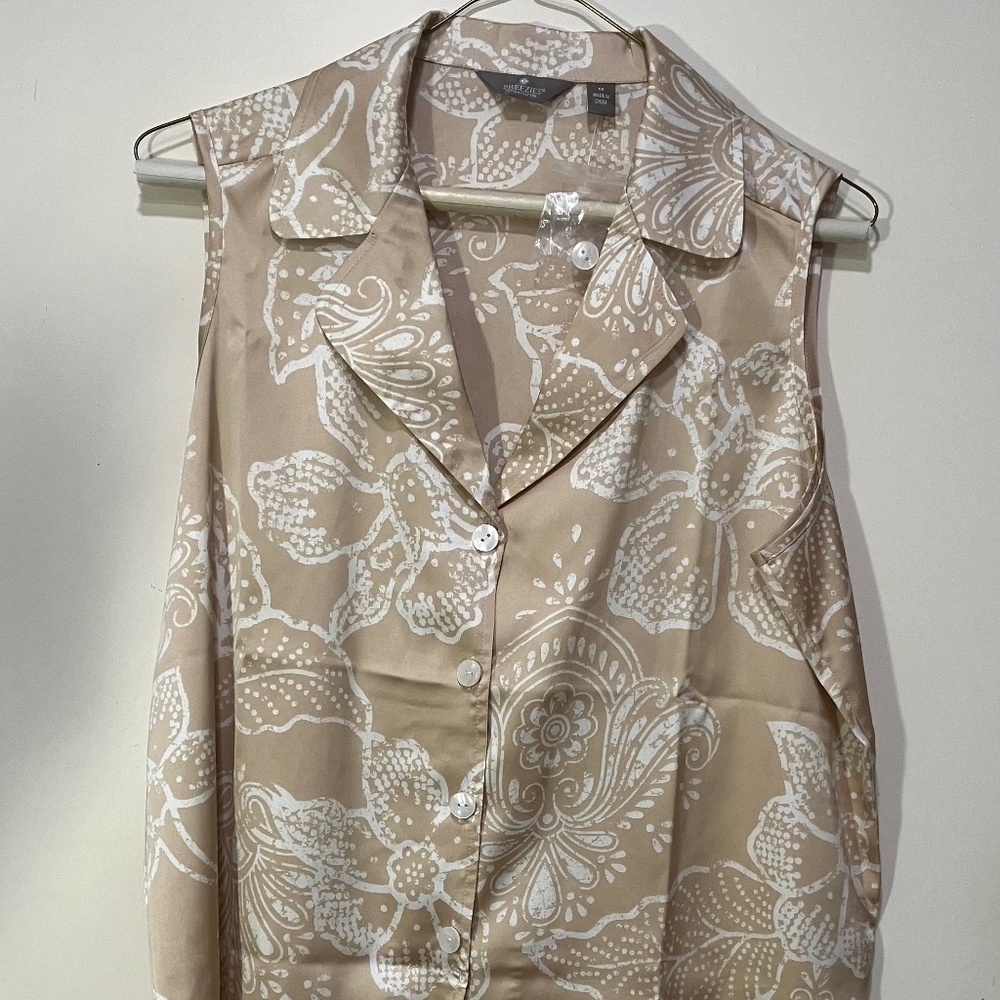 NEW Breezies Intimately You satin sleep/lounge tank Medium